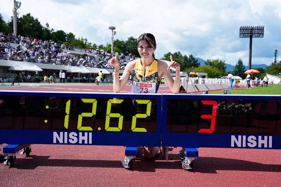 31歳・中島ひとみ、日本新12秒62で涙「やっと出せた」
